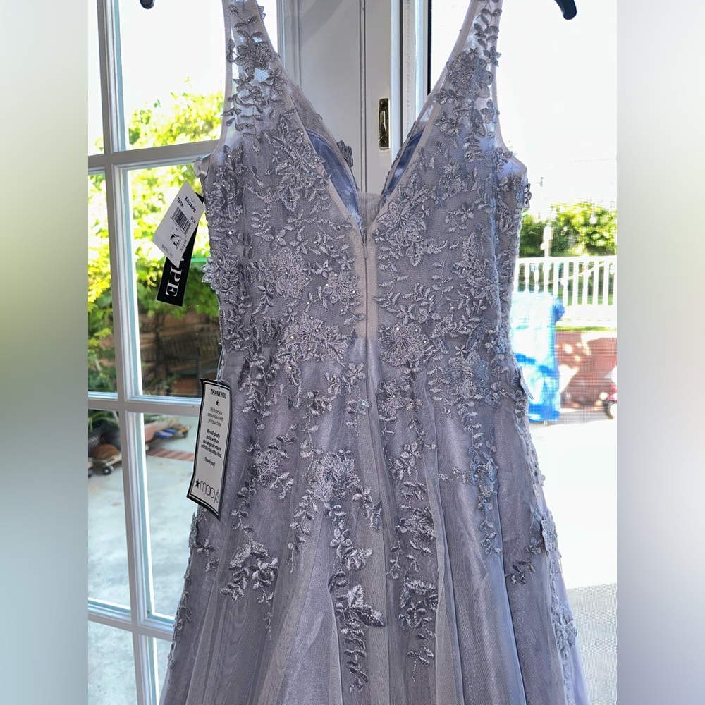 Beautiful Blue Gray Cinderella  Gown